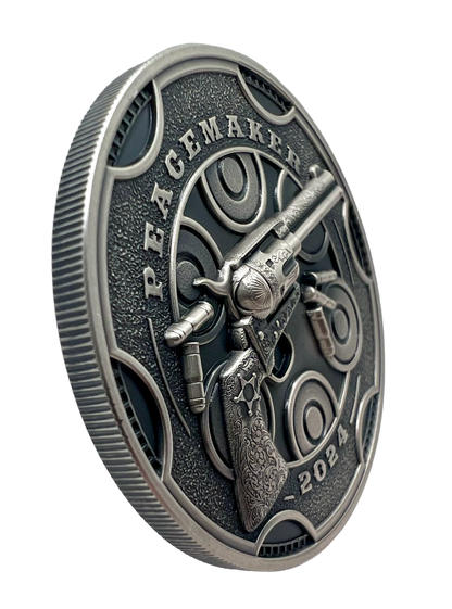 2024 Cameroon Peacemaker UHR 1 oz Silver Coin NGC MS 70 Bullet Label