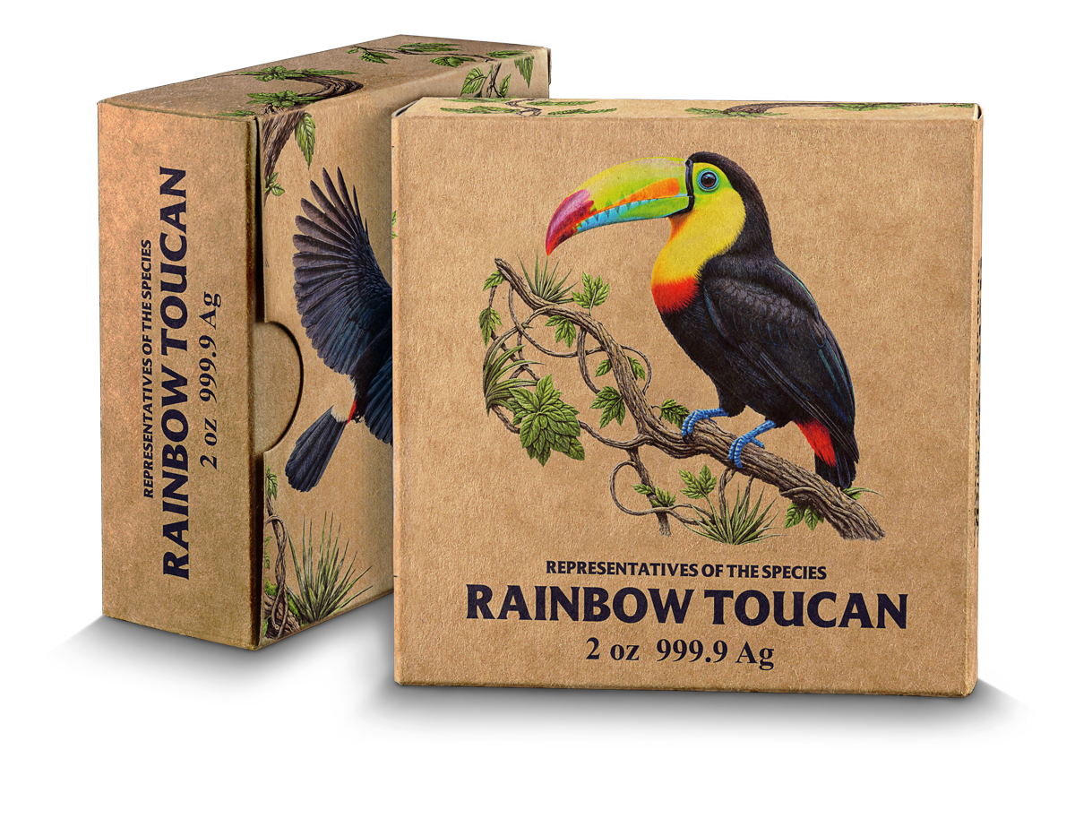 2026 Niue Representatives of the Species - Rainbow Toucan 2 oz Silver Coin