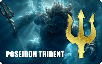 2026 Poseidon Trident Shaped 1/1000 oz Gold in Card (06/18)