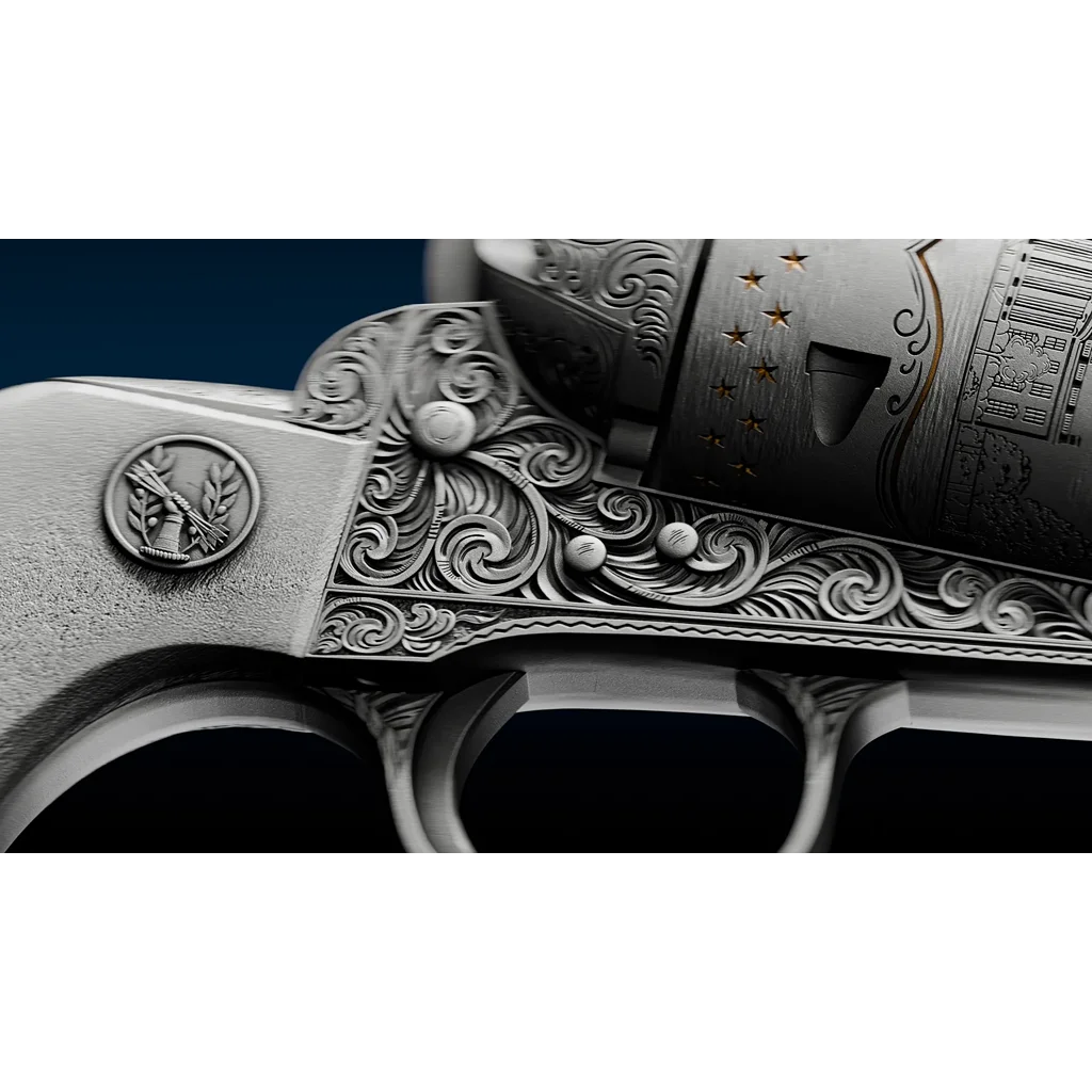 2027 Samoa JFK's Revolver Shaped 2 oz Silver Coin