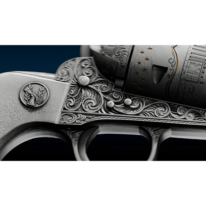 2027 Samoa JFK's Revolver Shaped 2 oz Silver Coin