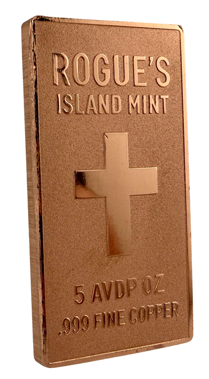 Jesus - He is Risen Colorized 5 oz Copper Bar (06/24)