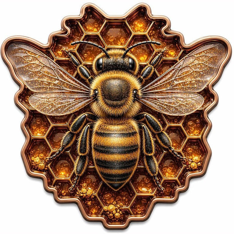 Honey Queen Colorized Shaped 1 oz Copper Medal (07/21)