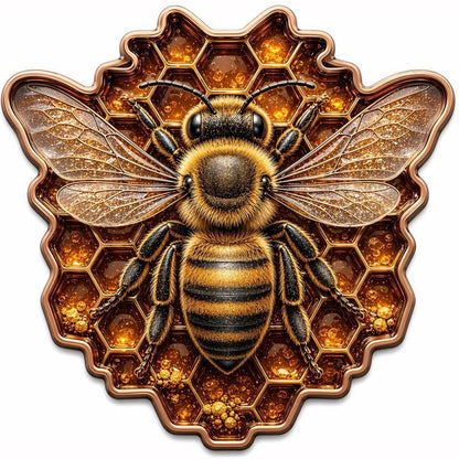 Honey Queen Colorized Shaped 1 oz Copper Medal (07/21)
