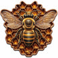 Honey Queen Colorized Shaped 1 oz Copper Medal (07/21)