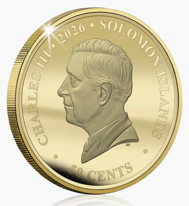 2026 Solomon Islands Monopoly Super Luxe Gold-Plated 45g CN Coin (06/16)