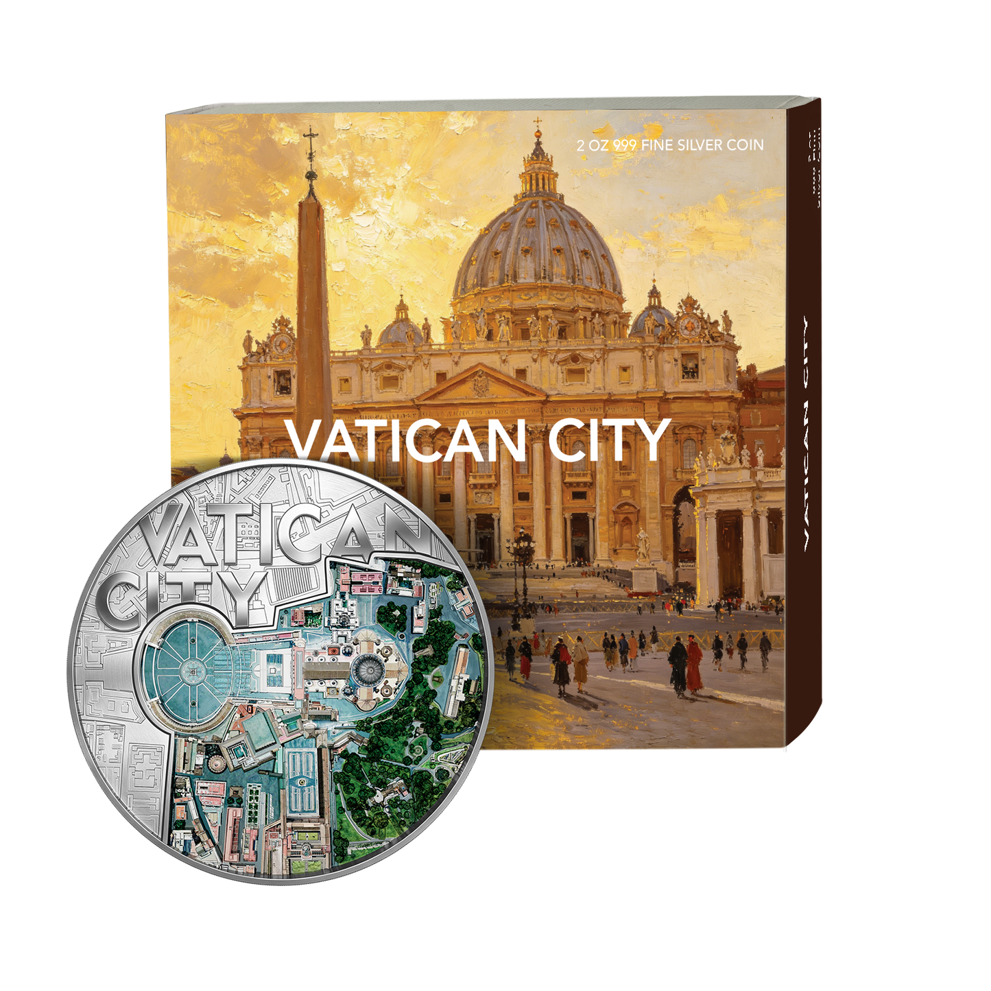 2025 Samoa The View From Above - Vatican City 2 oz Silver Coin (06/22)