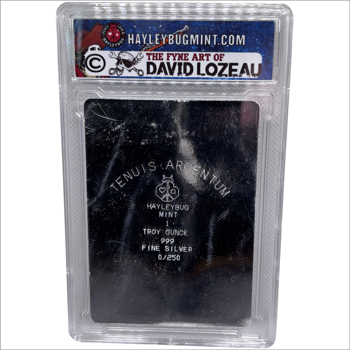 Bottom of the Barrel by David Lozeau Colorized 1 oz Silver Bar in COA Slab