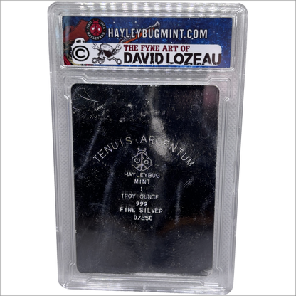 Bottom of the Barrel by David Lozeau Colorized 1 oz Silver Bar in COA Slab