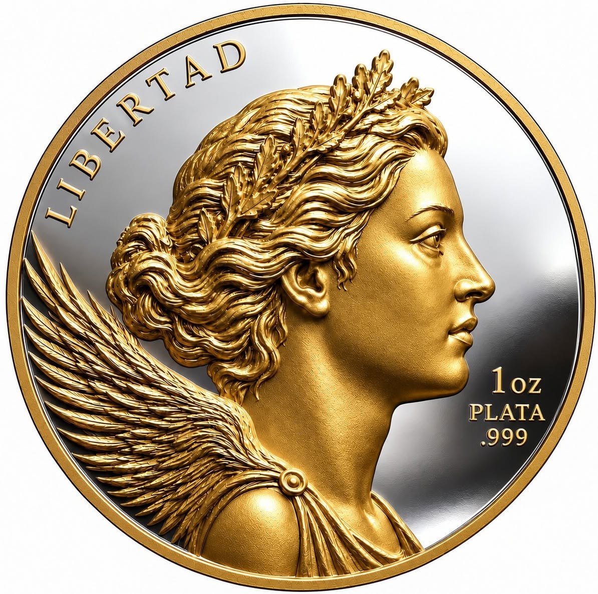 Mexico Libertad Classico Special Edition HR 1 oz Silver Medal