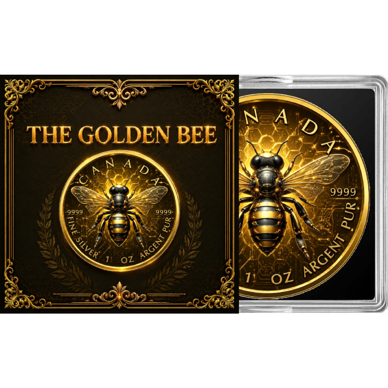 2026 Canada Maple Leaf The Golden Bee Edition 1 oz Silver Coin