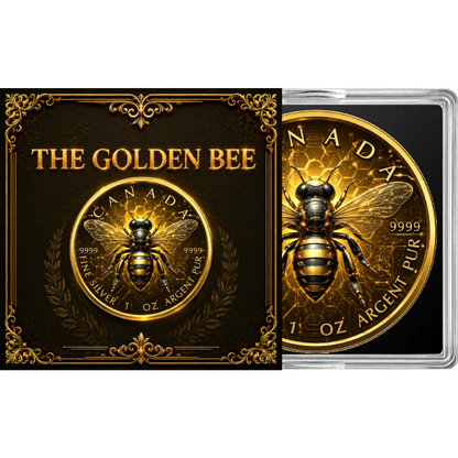 2026 Canada Maple Leaf The Golden Bee Edition 1 oz Silver Coin