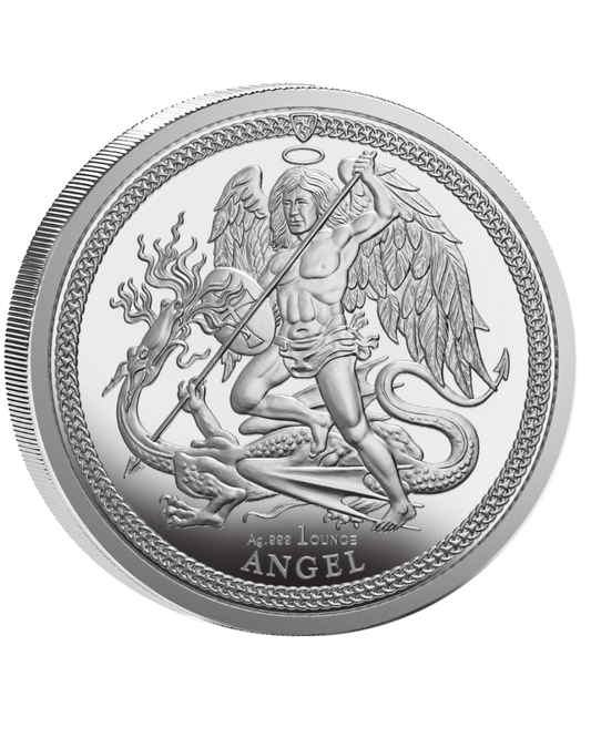 2026 Isle of Man Angel Reverse Proof 2 x 1 oz Silver Coin Set (07/10)