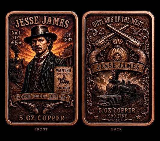 In Stock! One-Day Offer! Jesse James 5 oz Copper