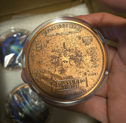 In Stock! New Series! UFO SIGHTINGS: DECLASSIFIED SERIES 5 oz Copper
