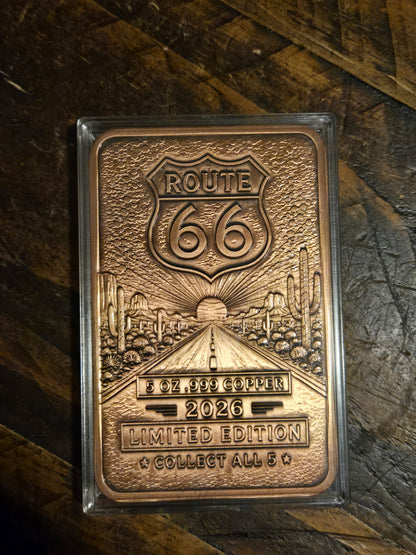 In Stock! New Series! Route 66 Series 5 oz Copper