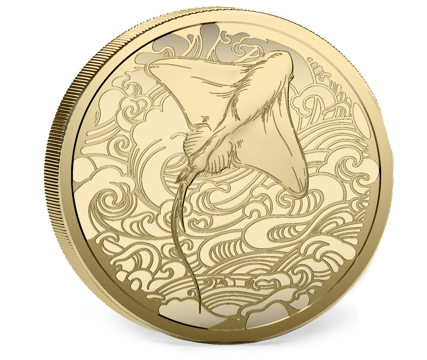 2026 Pitcairn Islands Ocean Wonders Stingray 0.5g Gold Coin (07/31)