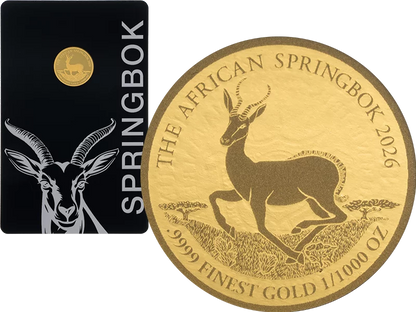 2026 Burundi Krugerrand 1/1000 oz Gold Coin in Card (08/04)