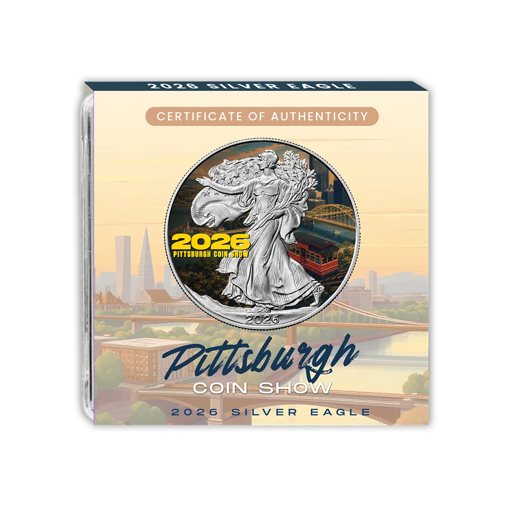 2026 U.S. Eagle Pittsburgh Coin Show Edition 1 oz Silver Coin