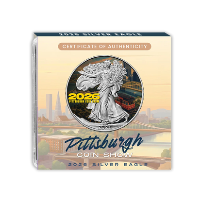 2026 U.S. Eagle Pittsburgh Coin Show Edition 1 oz Silver Coin