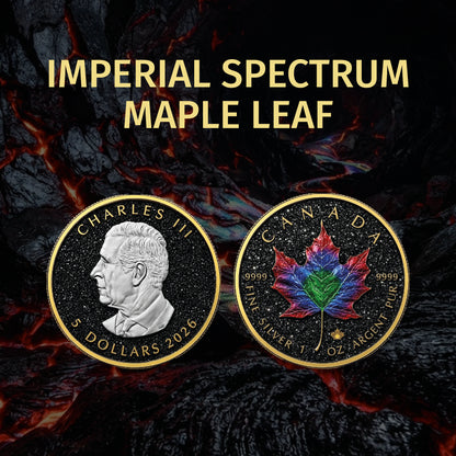 2026 Canada Maple Leaf Imperial Spectrum Edition 1 oz Silver Coin (07/23)