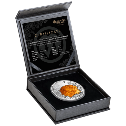 2026 Niue Flowers of the Four Seasons - Chrysanthemum 1 oz Silver Coin