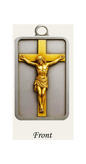 Jesus Crucifix Pendant Gold Plated 1/2 oz Copper Medal (06/23)