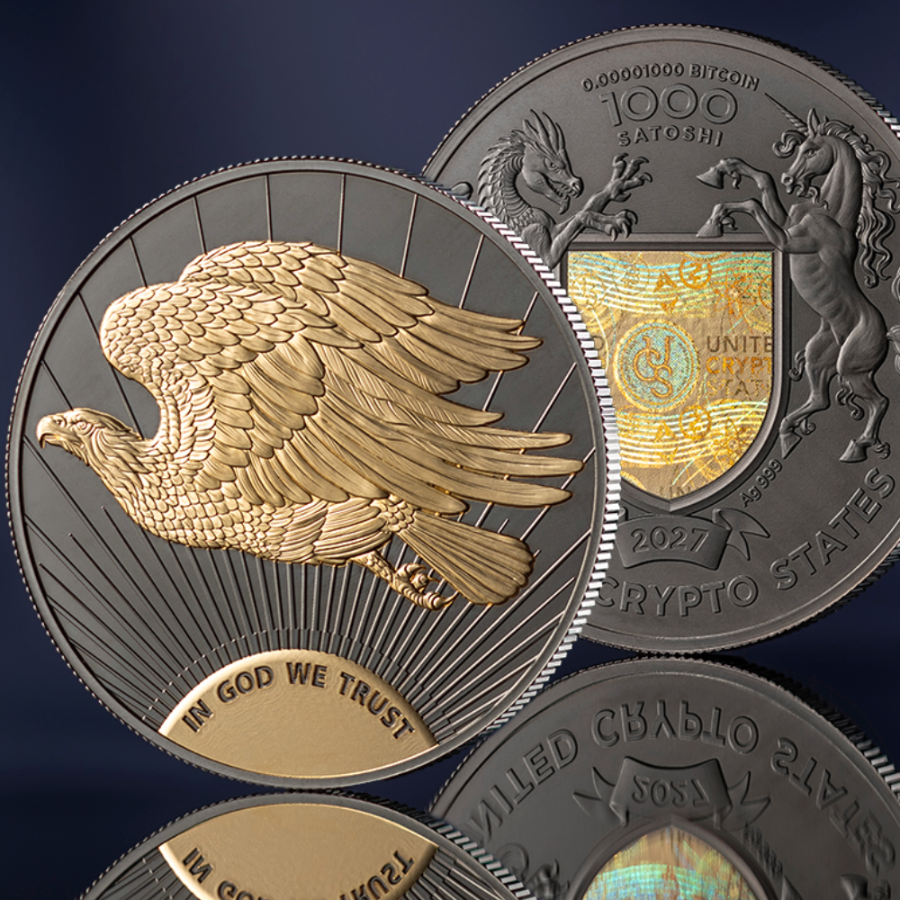 2027 United Crypto States Double Eagle 1 oz Silver Coin