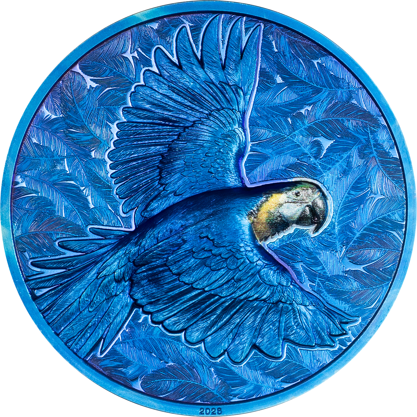 2026 Cook Islands Spectrum - Parrot 1 oz Silver Coin