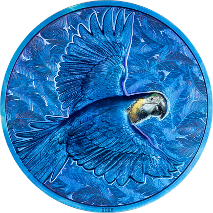 2026 Cook Islands Spectrum - Parrot 1 oz Silver Coin