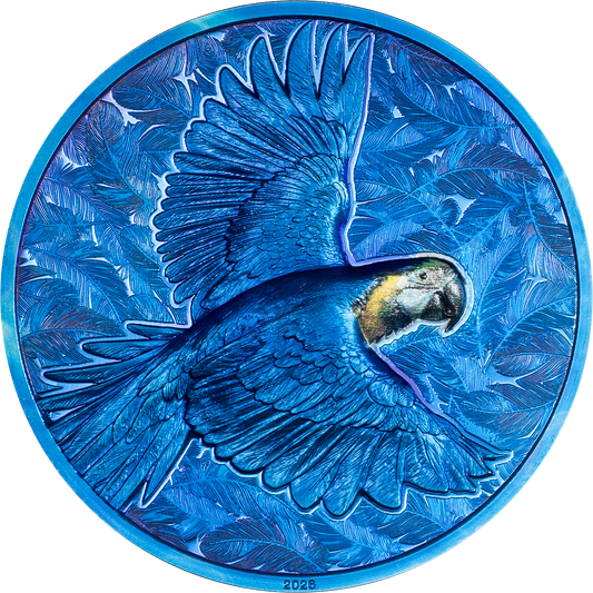2026 Cook Islands Spectrum - Parrot 1 oz Silver Coin