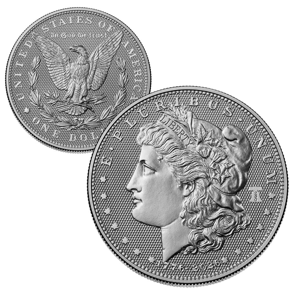1776-2026 U.S. Diamond Field Morgan & Peace Dollar Two-Coin Set