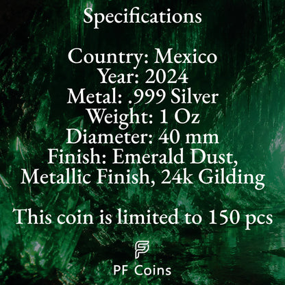 2024 Mexico Libertad Green Monster Edition 1 oz Silver Coin (07/17)