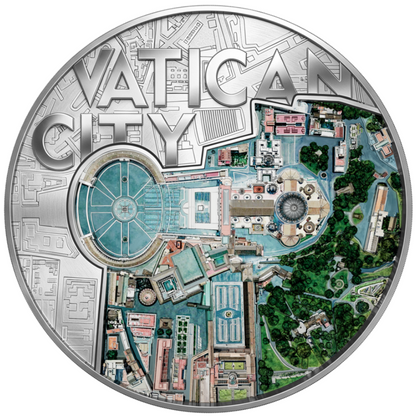 2025 Samoa The View From Above - Vatican City 2 oz Silver Coin (06/22)