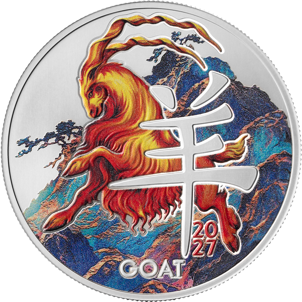 2027 Cameroon Year of the Goat Special Edition 1/2 oz Silver Coin