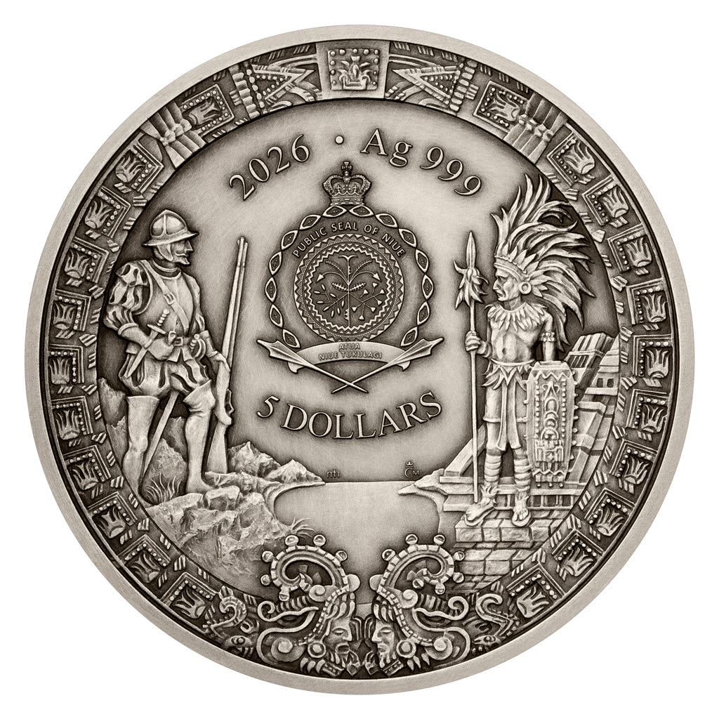 2026 Niue The Greatest Treasures - Aztecs 42.16g Silver Coin (07/30)