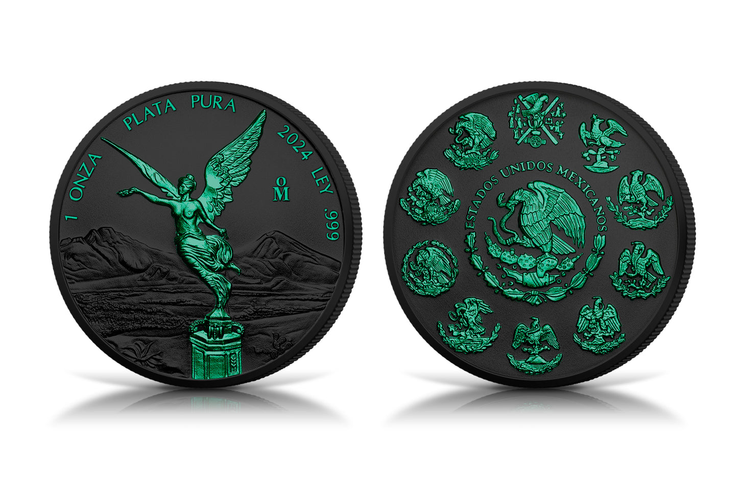 2024 Mexico Libertad Black Platinum Poison Edition 1 oz Silver Coin (07/17)