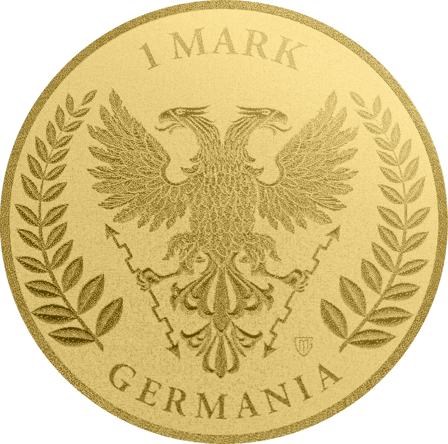 2026 Germania Lady Germania 1/1000 oz Gold Round in Card (07/13)