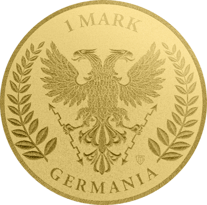 2026 Germania Lady Germania 1/1000 oz Gold Round in Card (07/13)