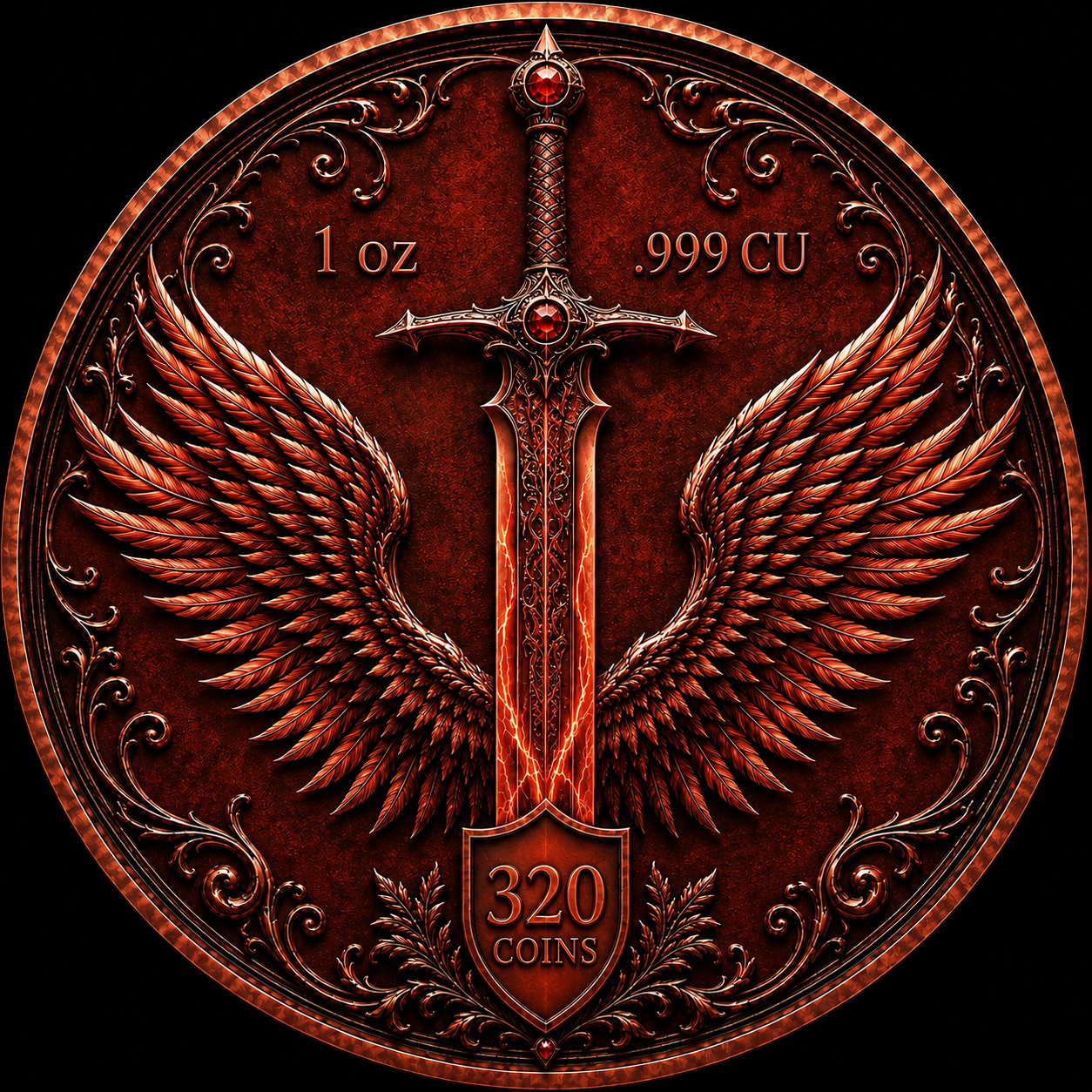 Fire Dragon Libertad Tribute 1 oz Copper (06/08)