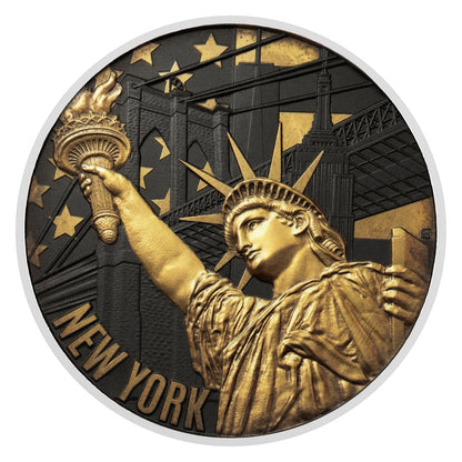 Estimate: 2026 Niue Journey Around the World - New York 3 oz Silver Coin (07/21)