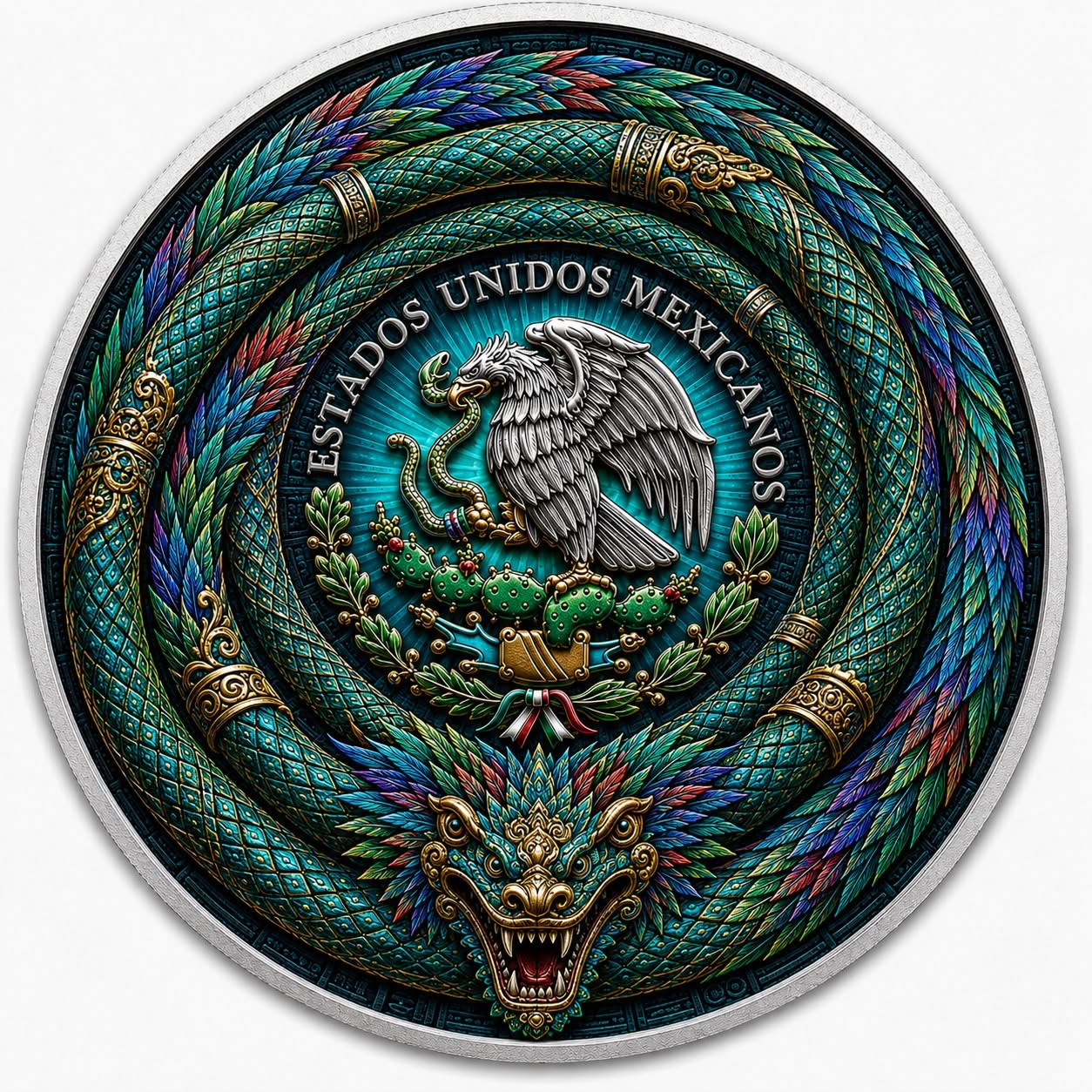 2024 Mexico Libertad Quetzalcoatl's Ascension Edition 1 oz Silver Coin