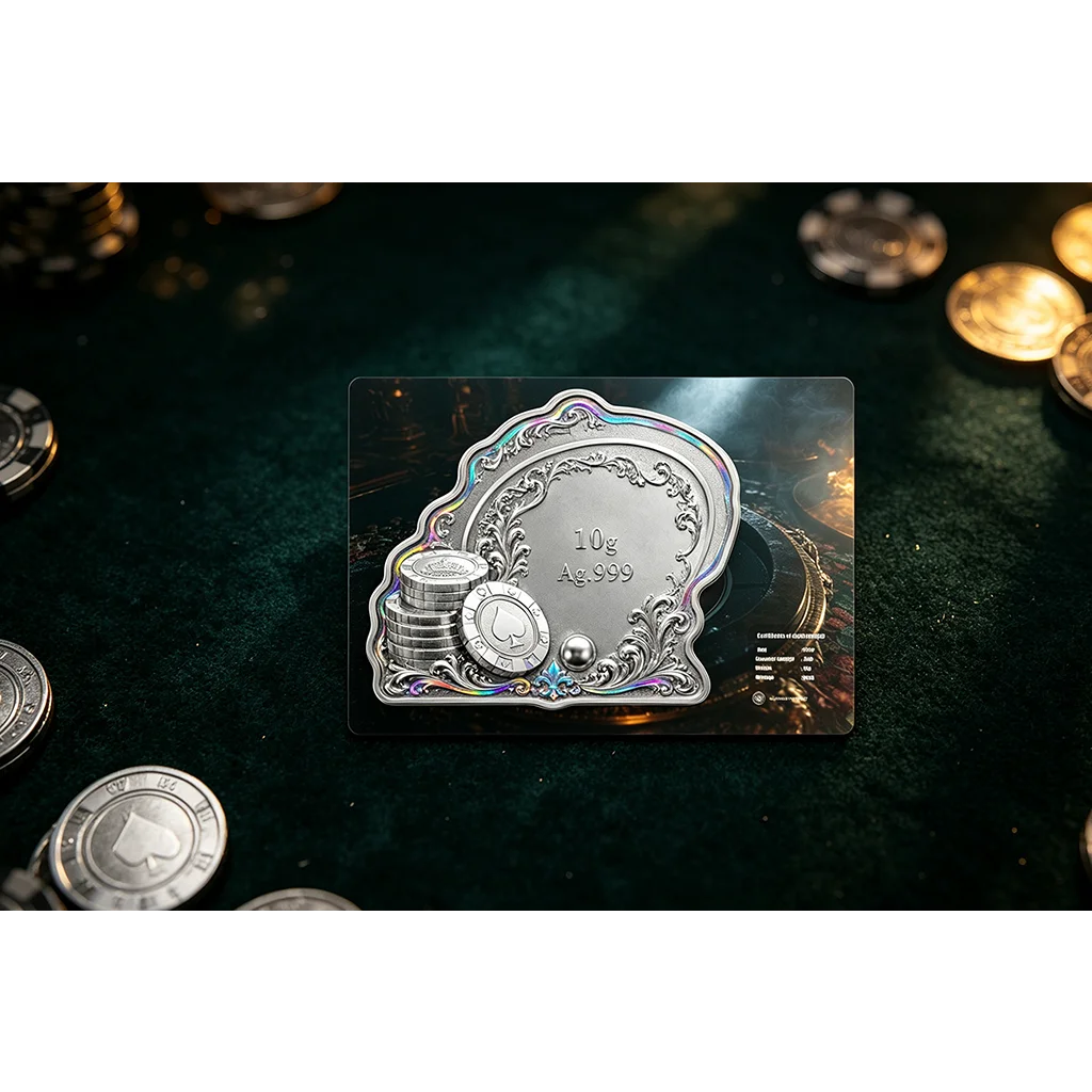 2026 Roulette Shaped 10g Silver in Card