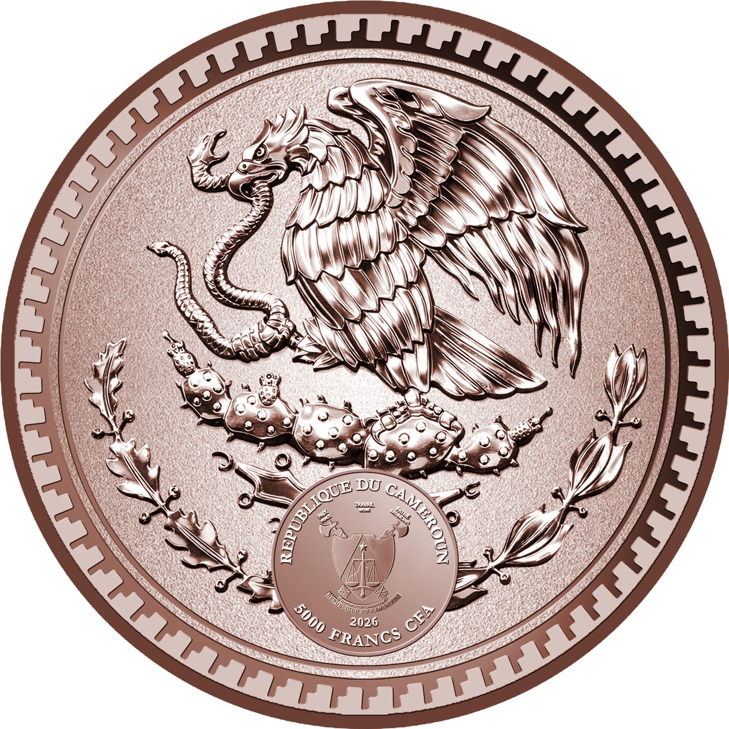 2026 Cameroon Vintage Sunset Libertad 1 Kilo Copper Coin (06/26)