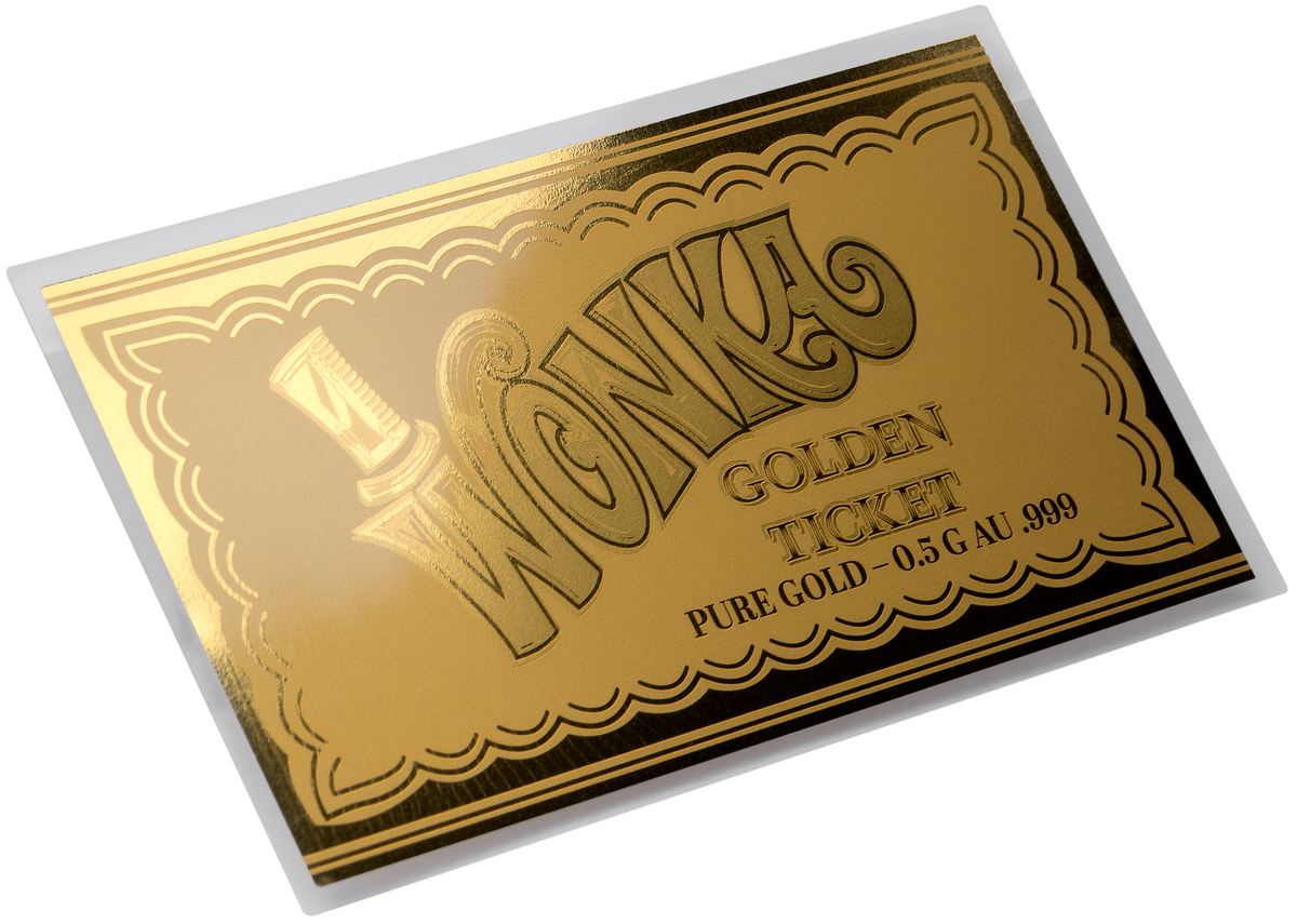 2027 Samoa Willy Wonka Golden Ticket 0.5g Gold Coin
