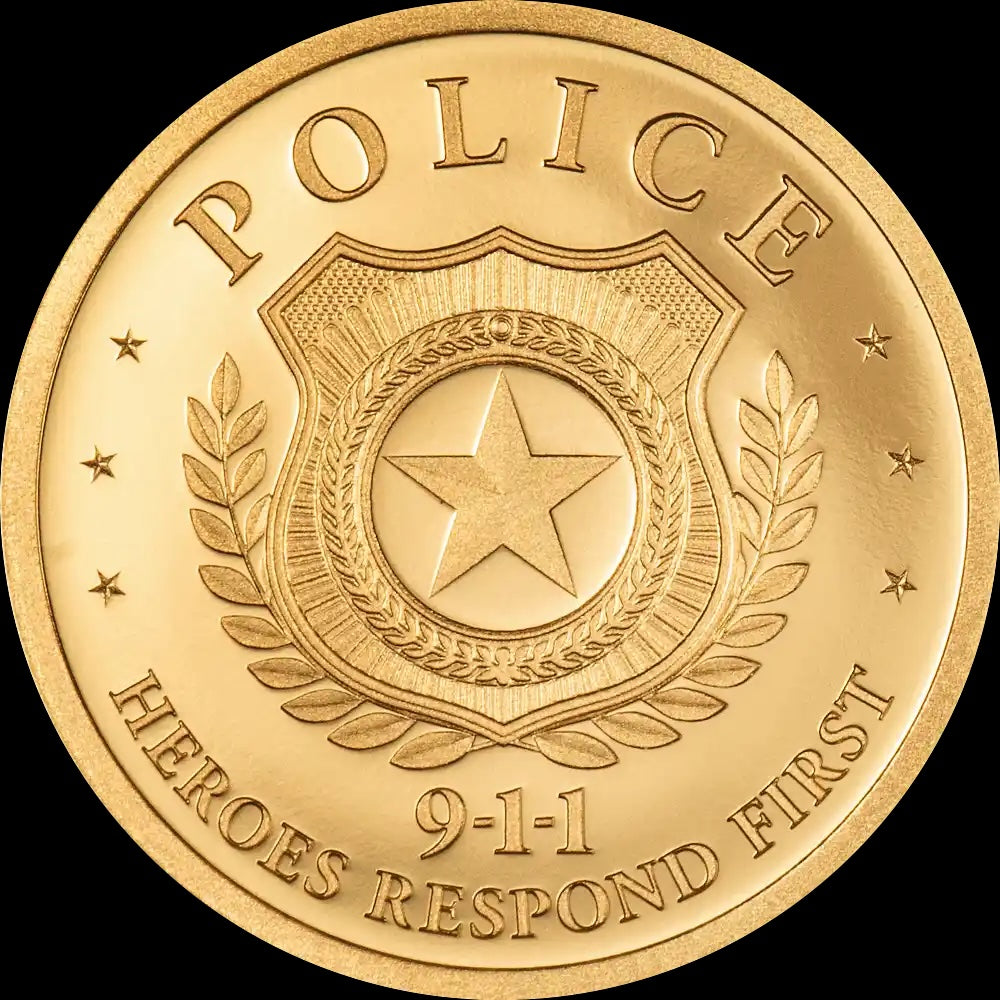 2026 Cook Islands First Responders - Police 1g Gold Coin (06/17)