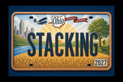 2027 MINNESOTA Stacking Across America License Plate Colorized 1 oz Copper Bar (Series 1) (07/07)