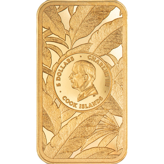2026 Cook Islands Barre de Luxe - Leopard 0.5g Gold Coin - Capsule & COA