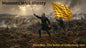 Civil War Battle of Gettysburg Shaped 1/1000 oz Gold Medal in Card (06/23)
