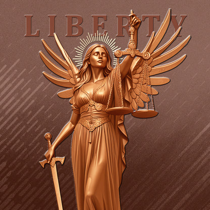 2026 Liberia Winged Liberty 5 oz Copper Coin - Capsule & COA